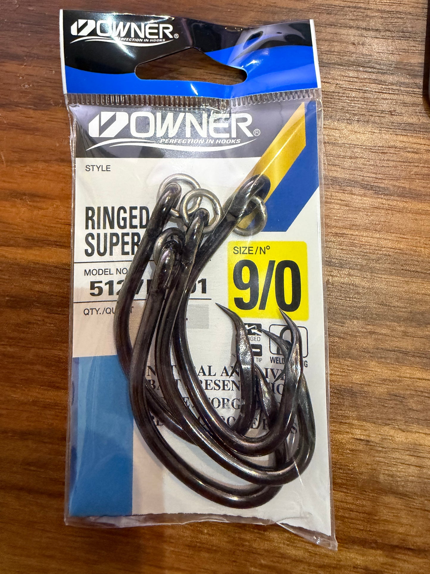 OWNER SUPER MUTU RINGED HOOKS- (#8/0, #9/0 and 10/0 sizes available)
