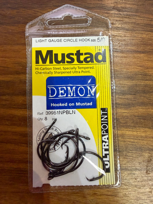 Mustad Demon Inline Circle Hooks (INSHORE)