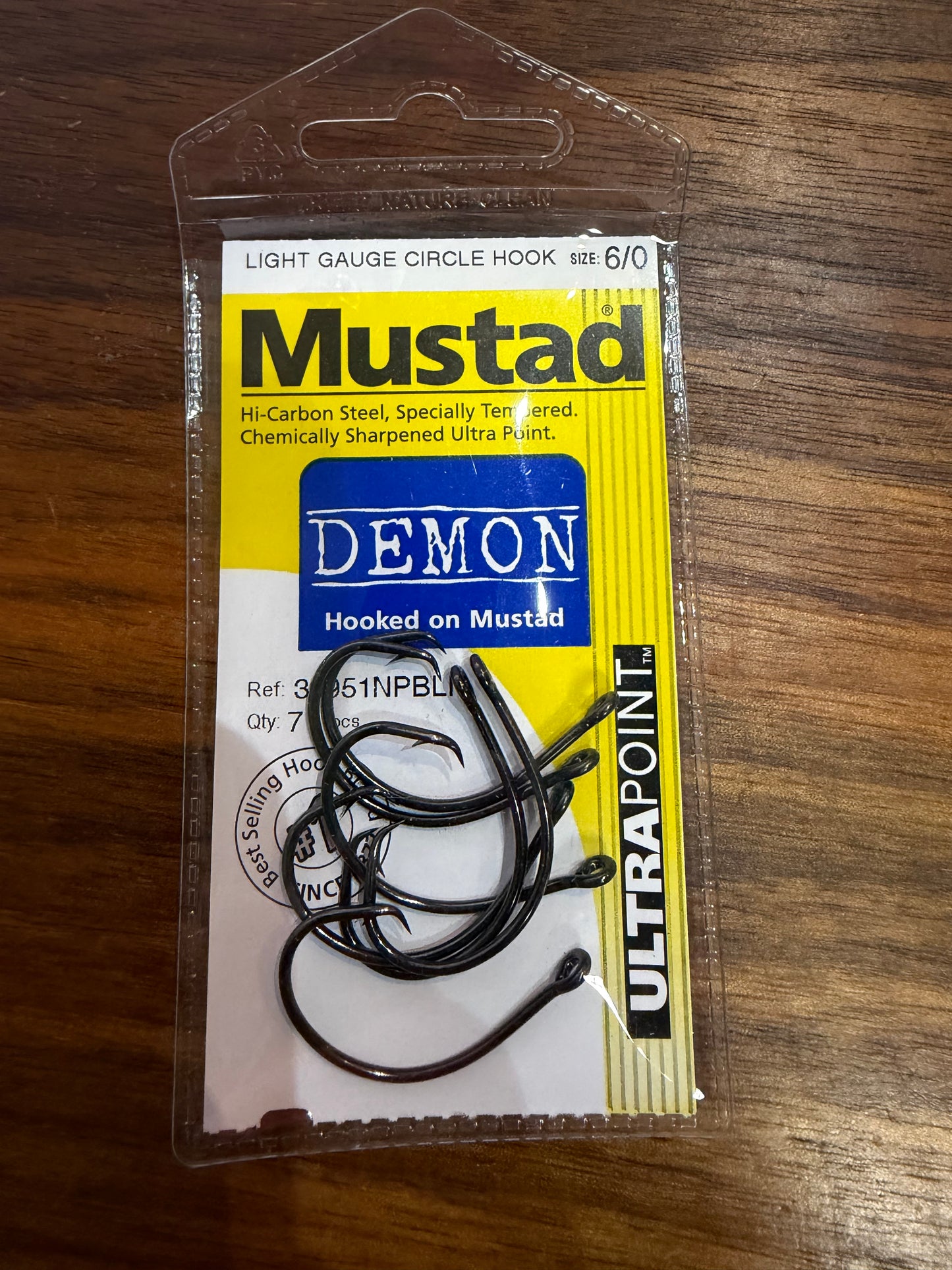 Mustad Demon Inline Circle Hooks (INSHORE)
