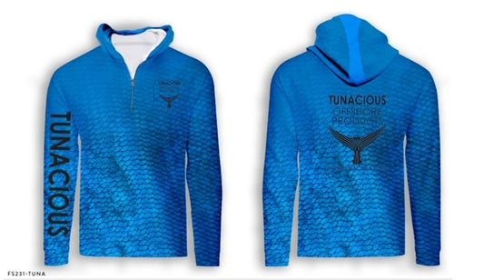 TUNACIOUS HOODED UV PROTECTING SUN SHIRT