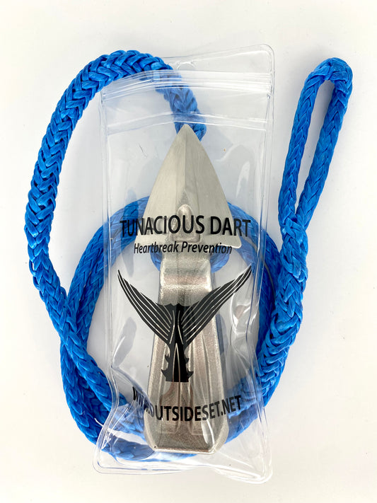 TUNACIOUS ORIGINAL STAINLESS HARPOON DART / 36" RIGGED